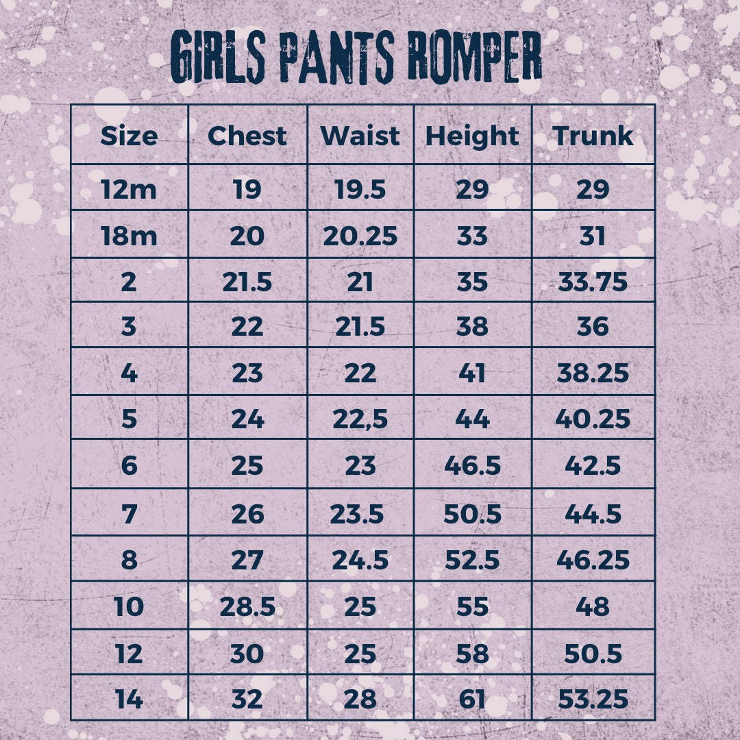 Girls Pants Romper